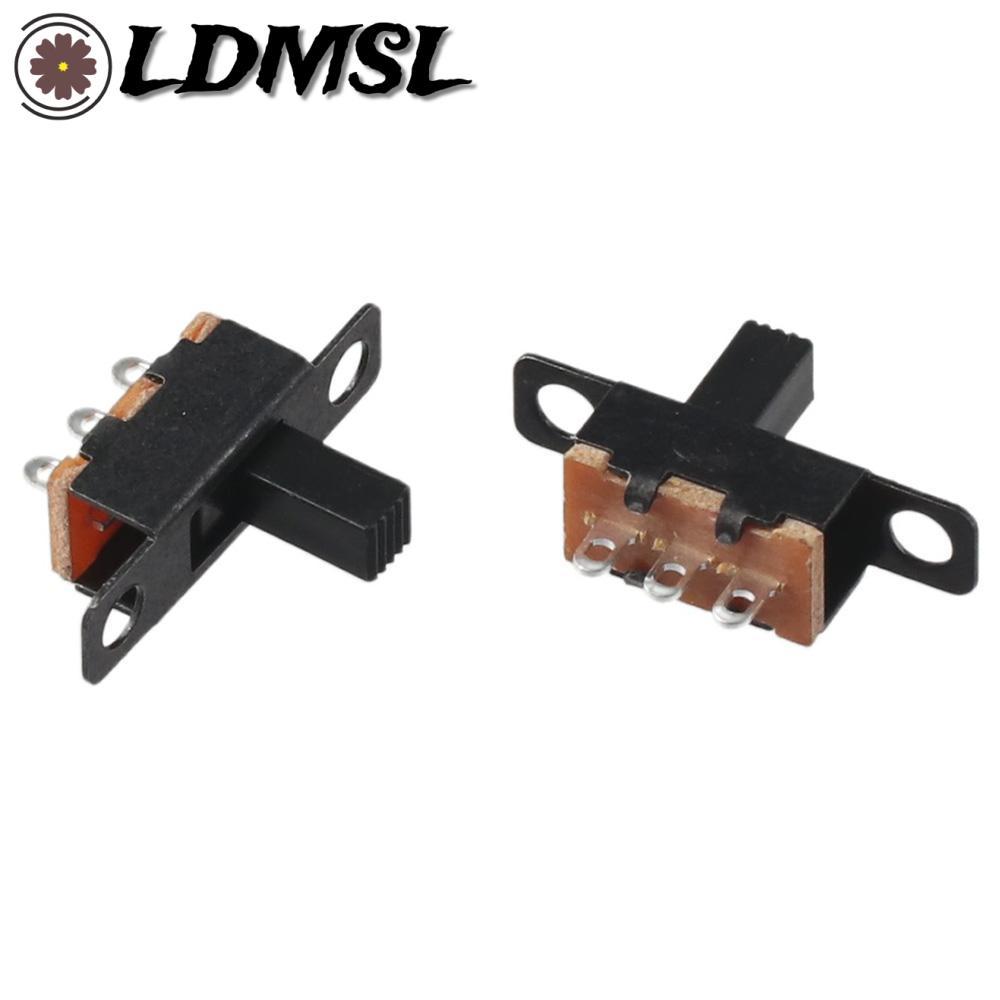 LDMSL 8 ชิ้น Micro Mini Toggle Switch, DC 50V 0.5A SS12F15VG6 สวิตช์สไลด์, 6 มม.3 ขา 2 ตําแหน่งแผง M