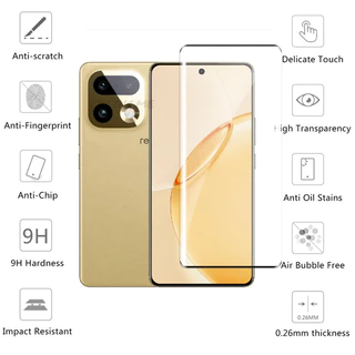 Realme 16 Pro 16x 16T Pro Plus 4G 5G 2026 ฟิล์มกระจกนิรภัยเต็มจอ 2 in 1 สําหรับหน้าจอและเลนส์กล้องด้านหลัง