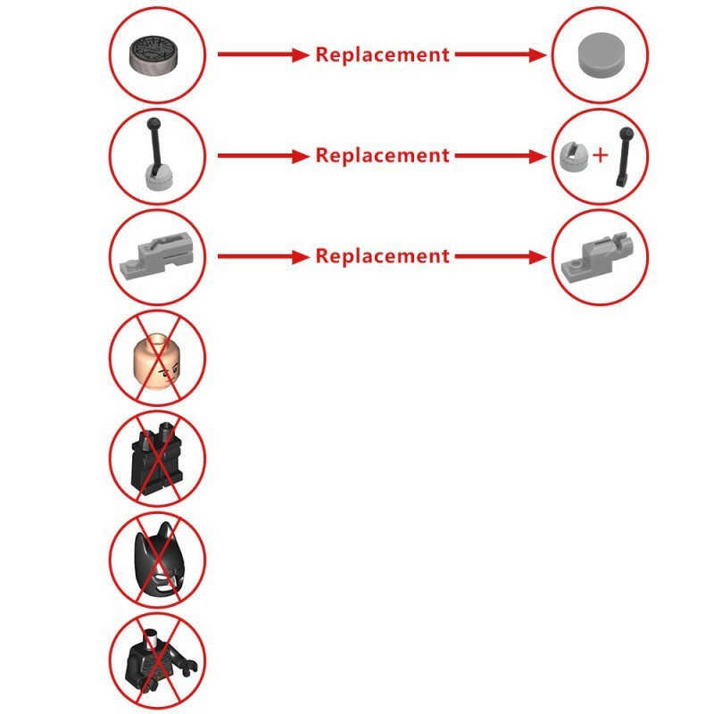 ลูกค้าที่ชื่นชอบ MOC-232837 76303 Batman-Rise of the Dark Knight Batmobile Building Block Model แบบจ