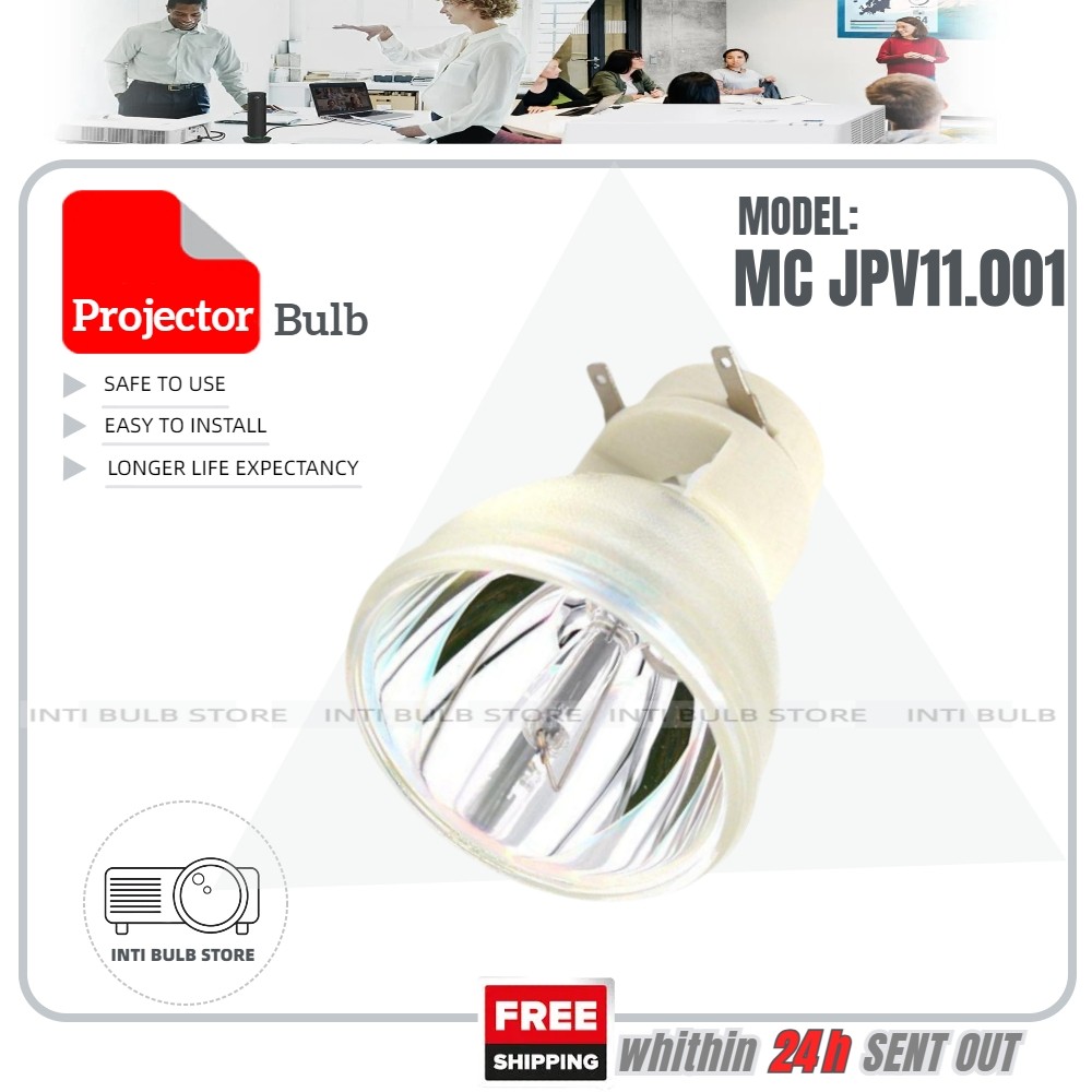 เปลี่ยนโคมไฟโปรเจคเตอร์เปลือย ACER X118 หลอดไฟ VIP195W 0.8 E20.7 สําหรับ ACER โปรเจคเตอร์ BS-312 X11