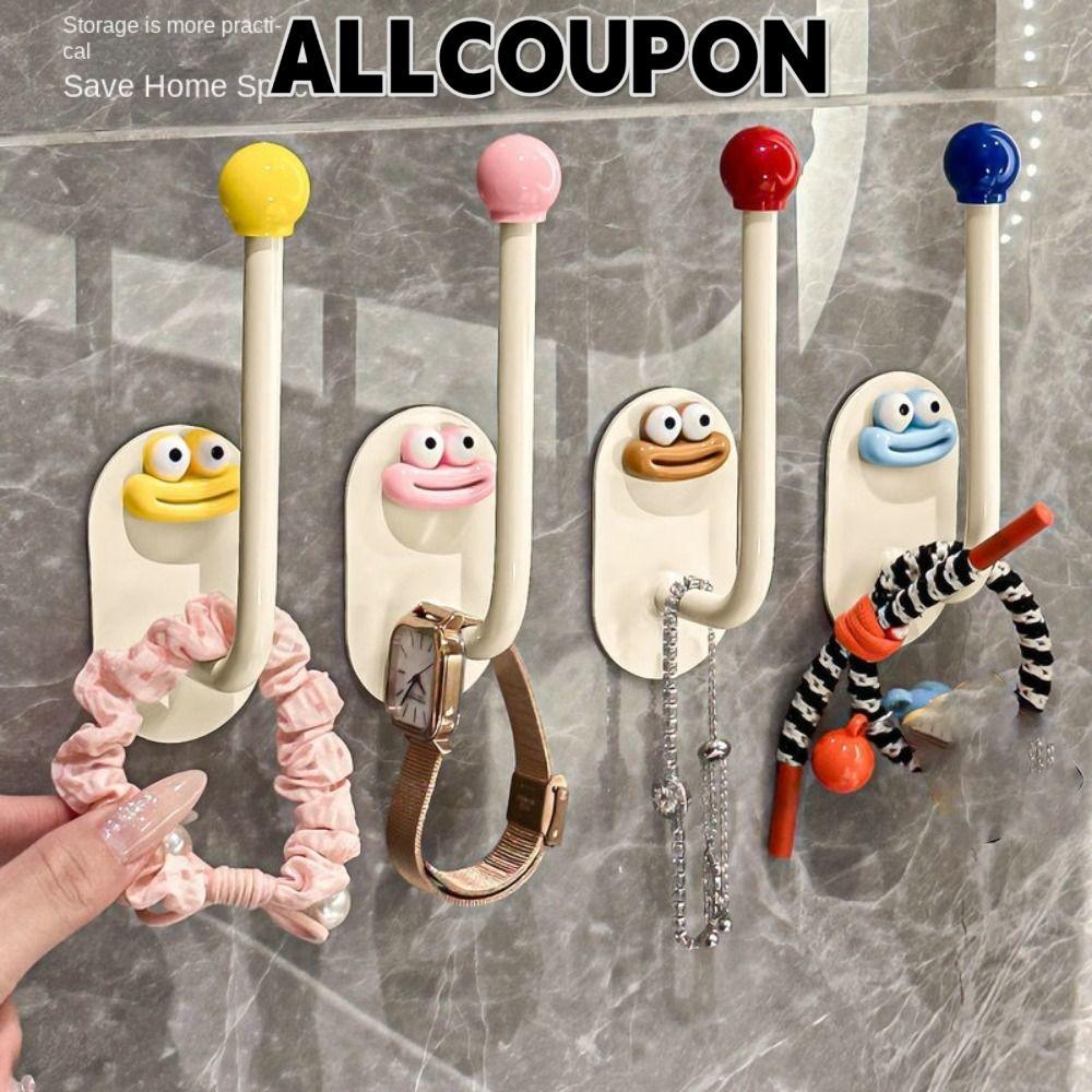 ALLCOUPON ตะขอถ้วยดูด, หมัดฟรีตะขออาบน้ําไร้ร่องรอย, ตะขอติดผนังไม้แขวนเสื้อเก็บของแบบใช้ซ้ําได้ห้องครัว