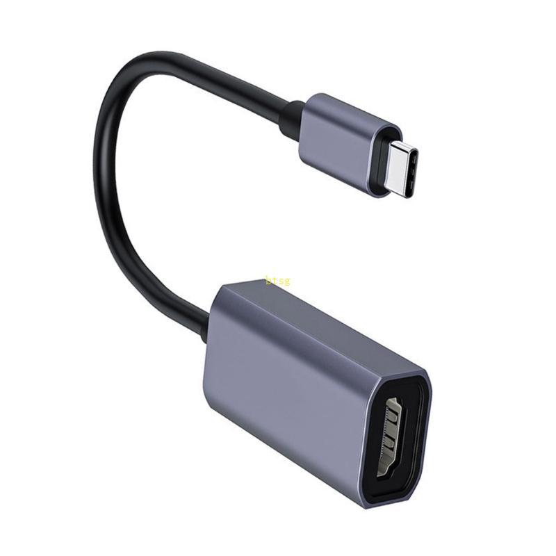 Btsg อะแดปเตอร์ USB C ถึง 4K 3840x2160P สําหรับการฉายภาพอย่างรวดเร็วอลูมิเนียมl สําหรับกระจายความร้อ
