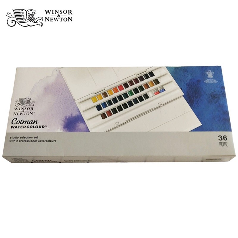 ชุดการเลือก Winsor & Newton Cotman Watercolor 36 สี สีน้ํา เม็ดสี