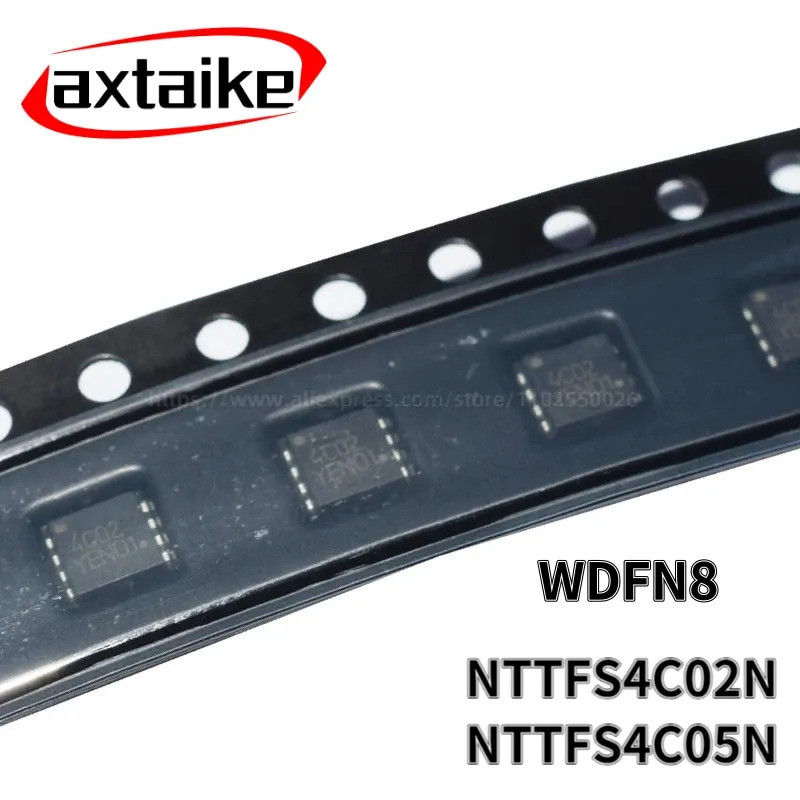 10PCS NTTFS4C05N NTTFS4C02NTAG 4C05 4C02 WDFN8 75A 170A 30V SMD N-Channel MOSFET IC NTTFS4C05 NTTFS4