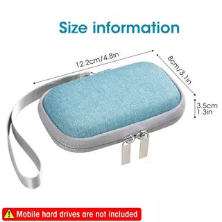 เคสแข็งสําหรับ SanDisk E61 / E60 แบบพกพา SSD 500GB 1TB 2TB, กระเป๋าเดินทางฝาครอบป้องกันถุงเก็บ (ไม่รวม SSD)
