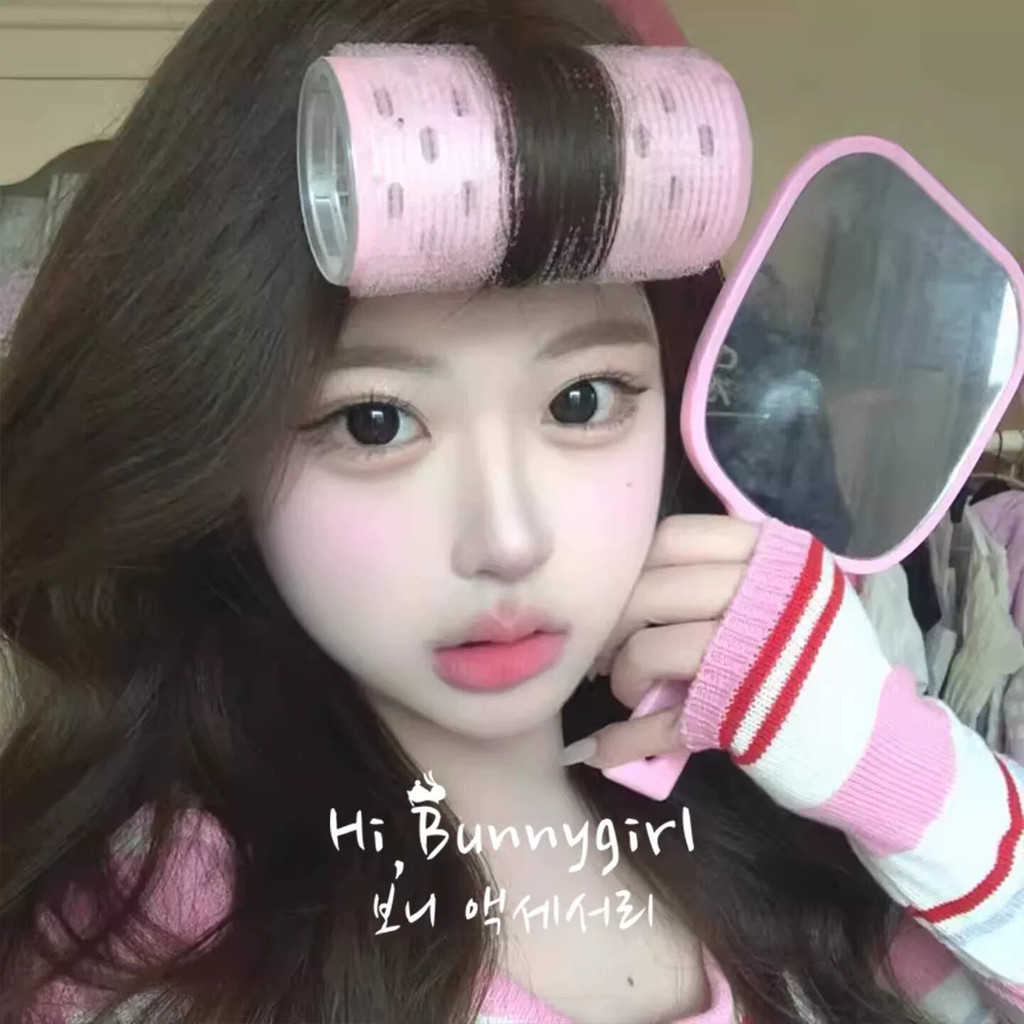 โรลม้วนผม โรลยกโคนผม พิเศษ ใหญ่!Air Bangs Curling Roller หน้าผากแปดตัวอักษร Bangs Roll เกาหลี Lazy น