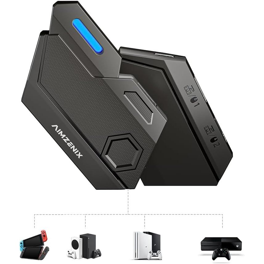 คีย์บอร์ดเมาส์อะแดปเตอร์สําหรับ Nintendo Switch 2, Xbox, PlayStation - Emulator Console เข้ากันได้กั