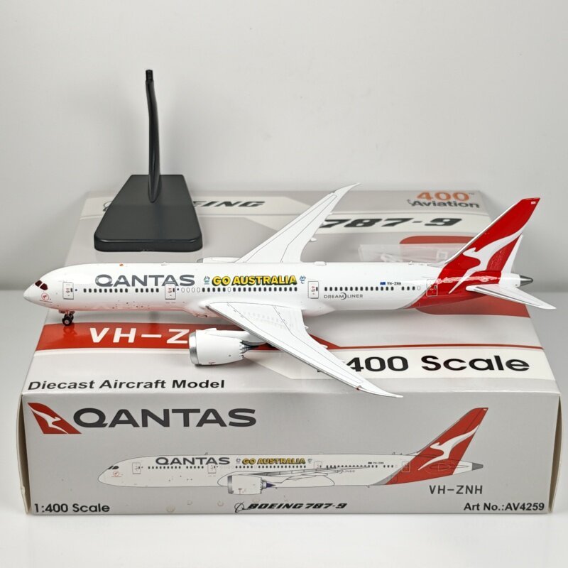 การบิน 1: 400 สายการบินออสเตรเลีย B787-9 VH-ZNH VH-ZND VH-ZNJ รุ่นโลหะผสม