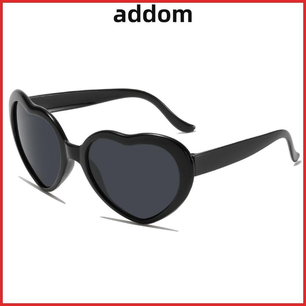 ADDOM Heart แว่นกันแดด แบบทรงหัวใจ ป้องกันUV400 เหมาะสำหรับวันหยุดและคอสเพลย์