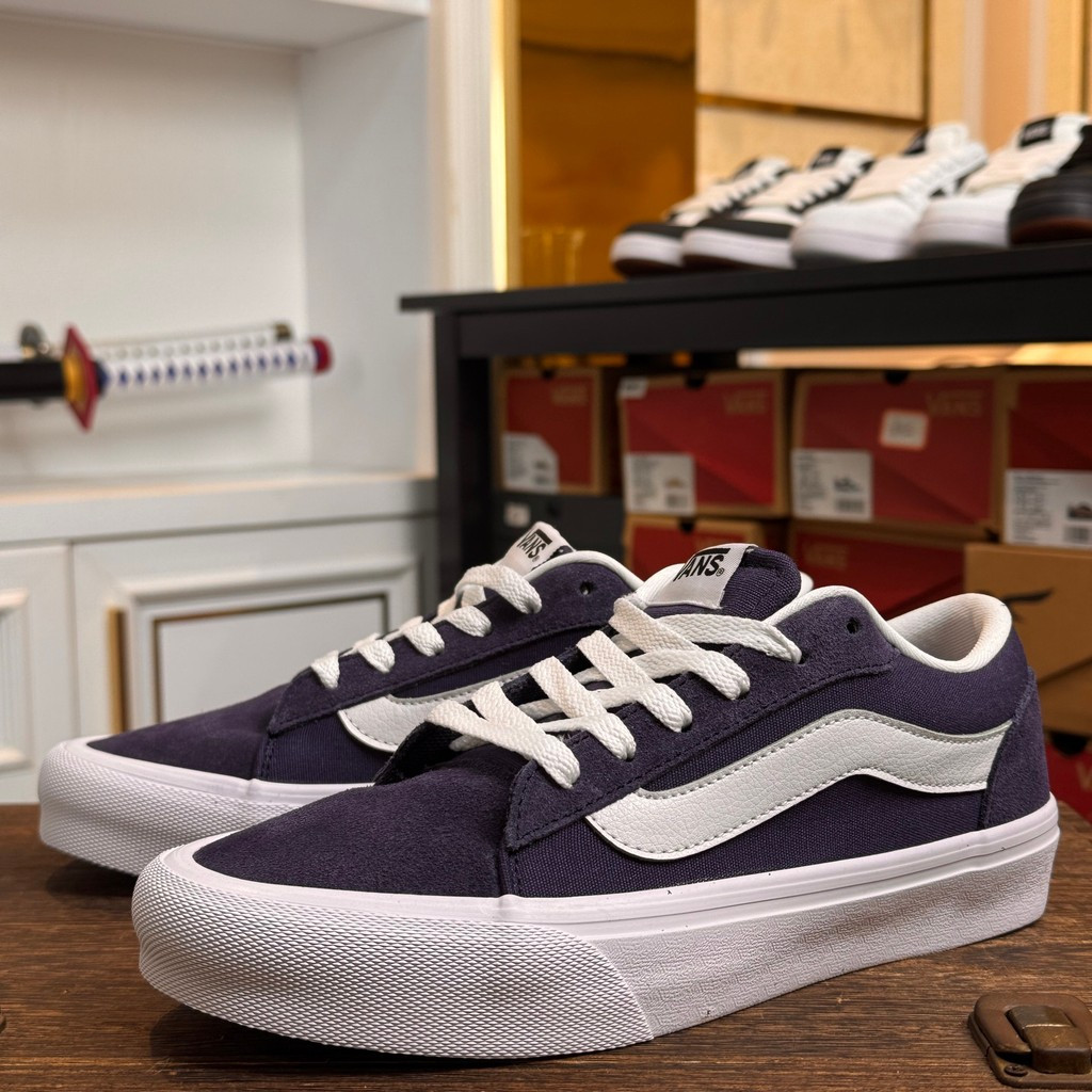 Vans Vero LS ACTION New Series Deep Blue Low cut Casual Board Shoes