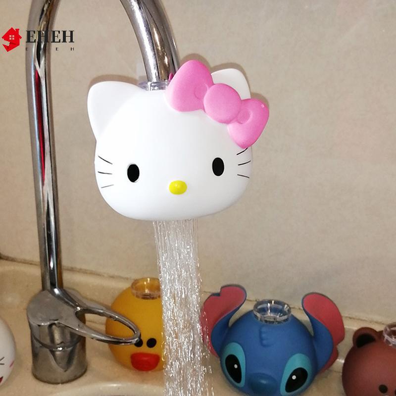 [EH] Creative Hello Kitty Kitchen Shower Faucet Kawaii Splash-proof Faucet Filter Household Rotatabl