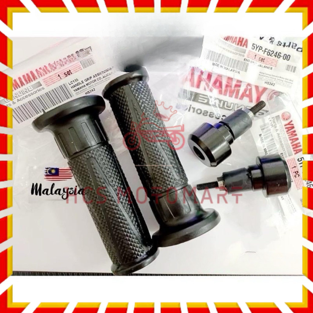 HCS LC YAMAHA LC135 PEMEGANG TANGAN Handle Grip Balancer v1 V2 V3 V4 V5 V6 V7 คันเร่ง Grip มาตรฐาน 1