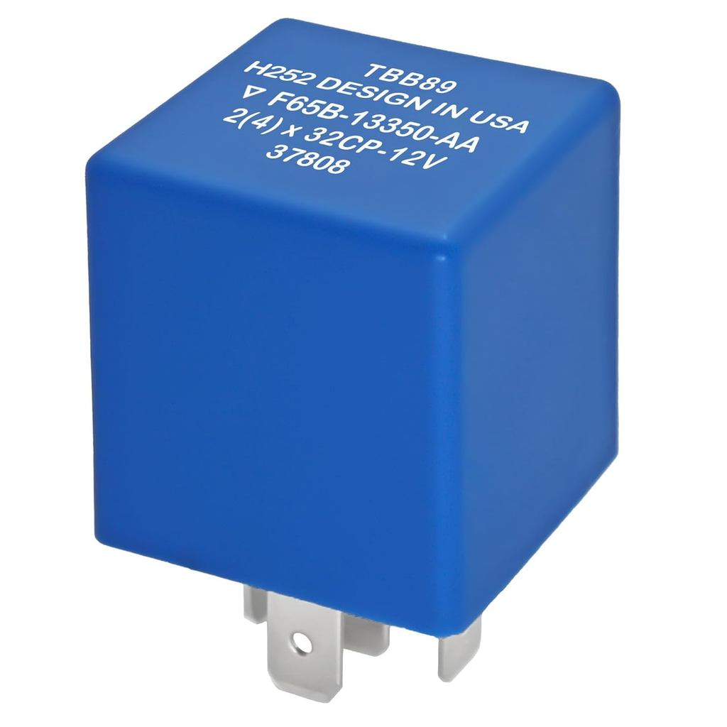 รีเลย์ Flasher 5 พิน F65B-13350-AA, 5C3T-13350-AA TBB89 - Fix Fast Hyper Flash สําหรับไฟเลี้ยวและเตื