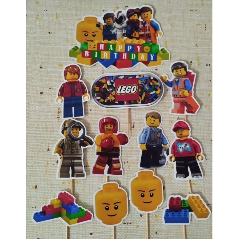 LEGO CAKE TOPPER (ฟรีเพิ่มชื่อ)