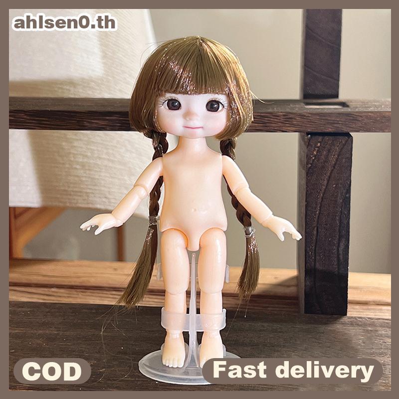 Ahlsen0 1 ชิ้น 16 ซม.ตุ๊กตาที่แตกต่างกันแสดงออก,น่ารัก 1/8 ตุ๊กตา BJD, 13 ข้อต่อเคลื่อนย้ายได้ตุ๊กตา