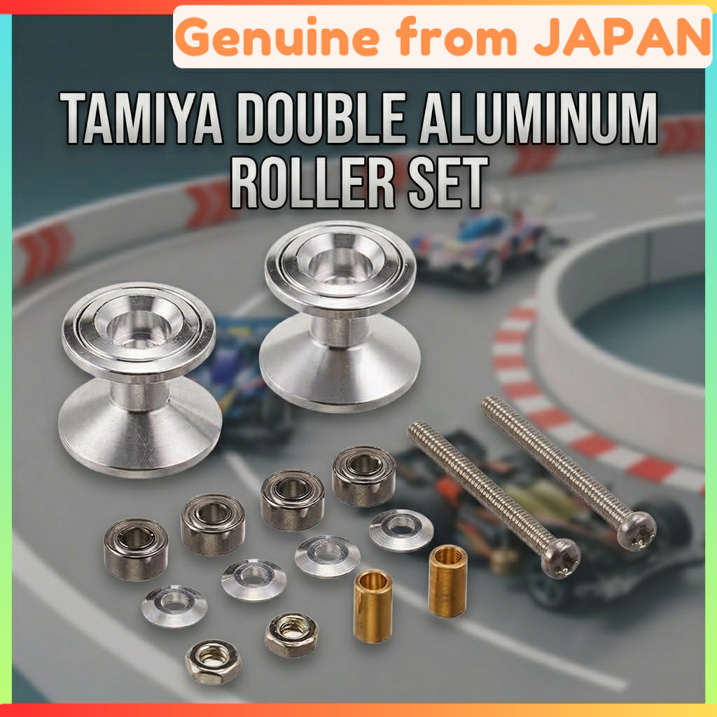 Tamiya Double Aluminum Roller Set 13-12mm Mini 4WD Grade Up Parts 15398 Japan Quality
