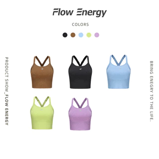 Flow Energy Sports Bra บราเก็บเนื้อใต้รักแร้ เก็บท้อง มีฟองน้ำเหมาะสำหรับวิ่งฟิตเนสปั่นจักรยาน 001