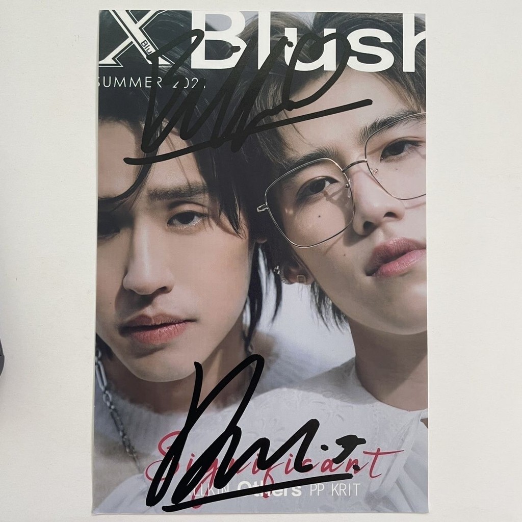 Bkpp Autograph Photo Kinkrit Kinkrit Thai Drama Signature Photo Four Summer Vacation Welfare 3.24