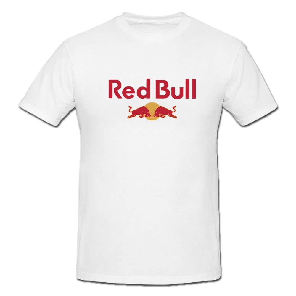 เสื้อยืดพิมพ์ลายโลโก้ Red Bull classic short Sleeve cotton Red Bull สําหรับผู้ชายและผู้หญิง