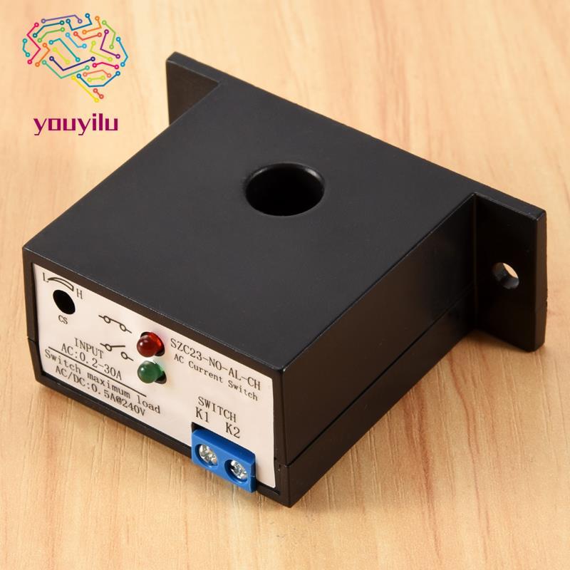 Current Mutual Induction Switch SZC23-NO-AL-CH ปกติเปิด Current Detection SWITCH สําหรับ AC Current 