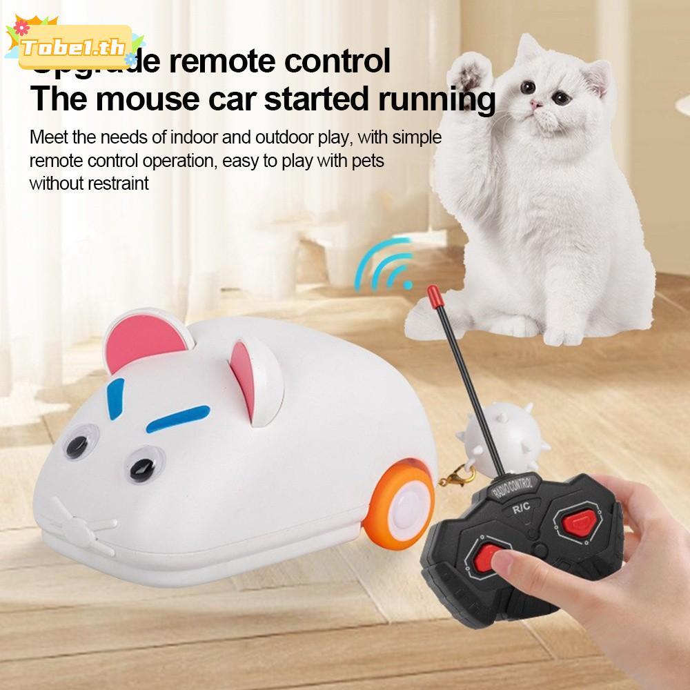 TOBE1 Racer Toy, Pet Play Cat Entertainment Pet Simulation Toy, Wireless Remote Simulation Mouse Mou