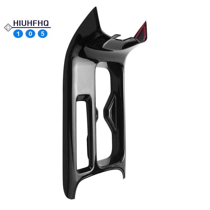 Hiuhfhq106Car สีดําเงาคอนโซลกลางถ้วยน้ําตกแต่งฝาครอบสติกเกอร์ Trim สําหรับ-V Vezel 2021 2022 RHD