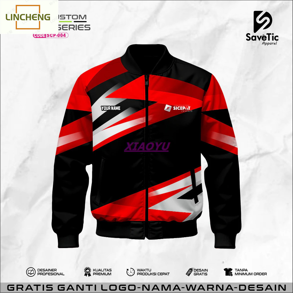 Jaket Sicepat Express เสื้อแจ็คเก็ตพิมพ์เต็มรูปแบบ/แจ็คเก็ต Sicepat Express/Jaket Custom/Hoodie/Bomb