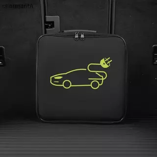 CharmantA ไฟฟ้ารถแบตเตอรี่จัมเปอร์ปลั๊กกระเป๋ากันน้ํา EV รถสายชาร์จ Soets Storage Organizer สําหรับสายชาร์จสายไฟ TH