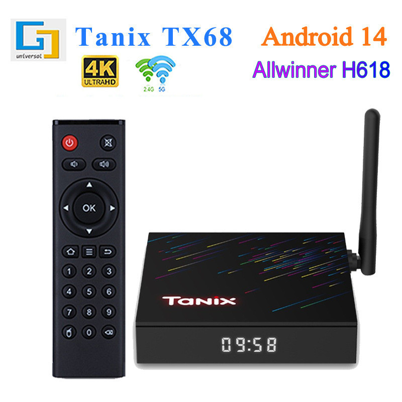 Cross-Border TX68 H618 Set Top box Android 14WIFI6 กล่องทีวี BT5.0 HD 4K กล่องทีวีขายส่ง