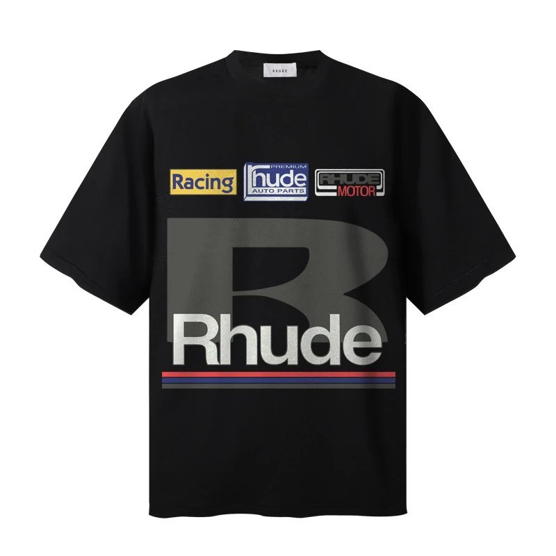 RHUDE PETROL PATCH เสื้อยืดแขนสั้น
