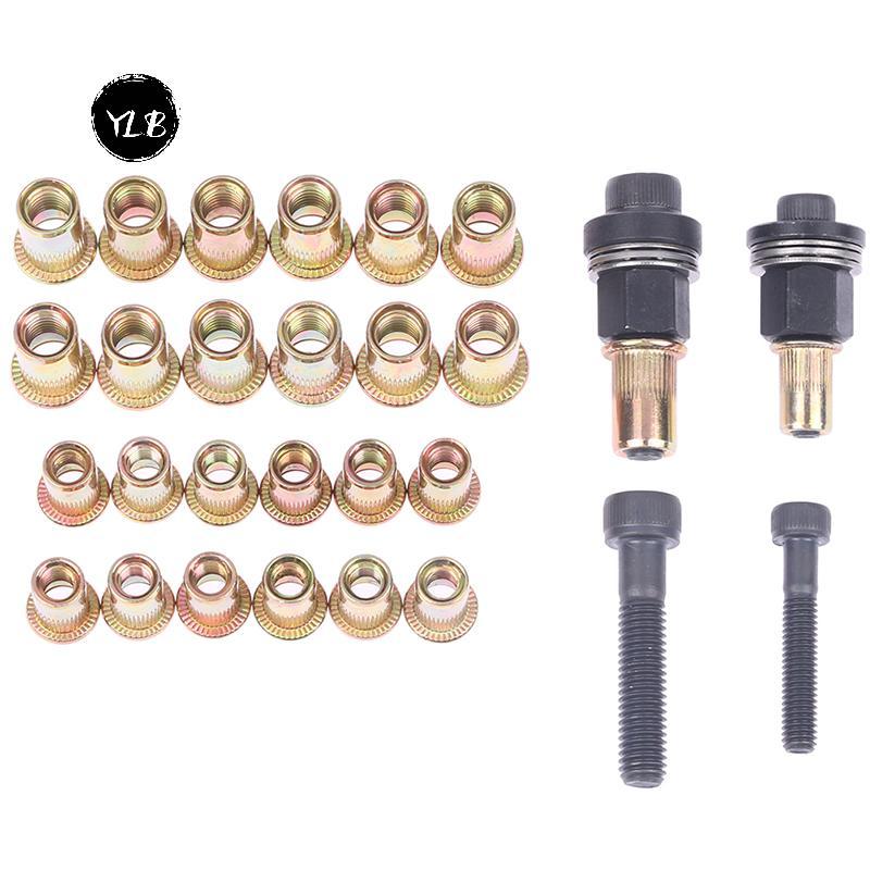 YLB> M6 M8 Rivet Nut s คู่มือ Riveter คอลัมน์สแตนเลสหกเหลี่ยมถั่ว AM6SS AM8SS DIY เจาะ Rivet ด้านนอก