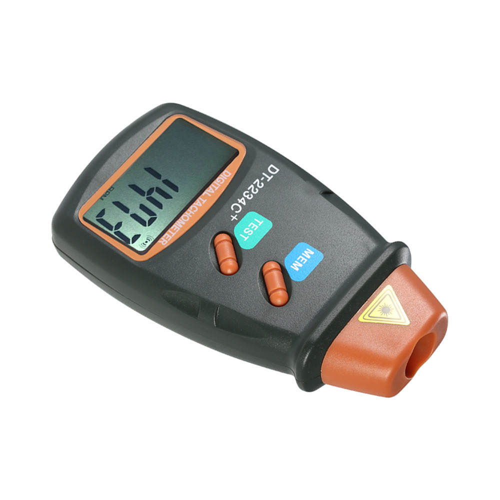 Superparis มือถือ Digital Photo Tachometer เลเซอร์ Non-Contact Tach Range 2.5RPM-99 999RPM จอแสดงผล 