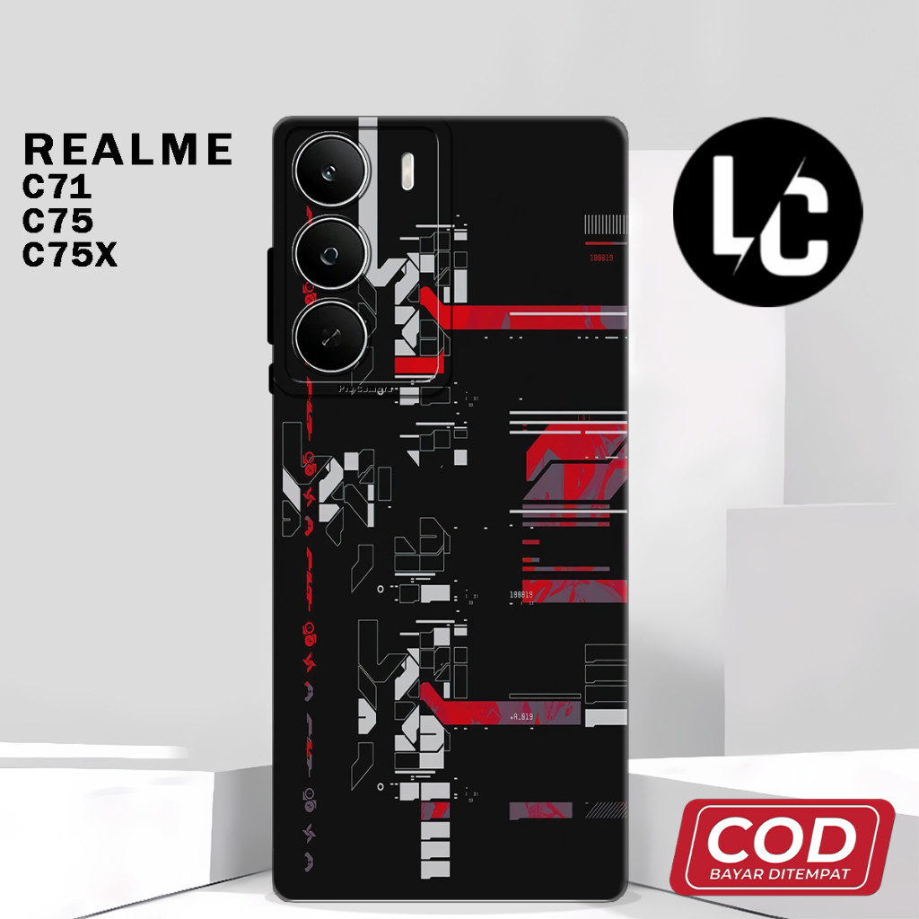 ( AF 2 ) ยืดหยุ่นยาง softcase สําหรับ REALME C71 C75X C75 ล่าสุดอะนิเมะ motif ปลอก l บทคัดย่อ l น่าร