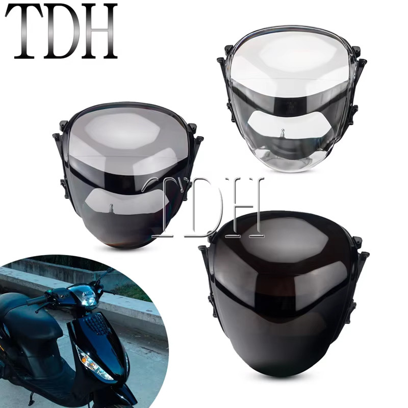 Zสำหรับ Piaggio Zip 100 125 124 50 2T 4T 49 98 AC DT LC SP สกู๊ตเตอร์ไฟหน้าไฟหน้าด้านหน้ากระจกเลนส์ป