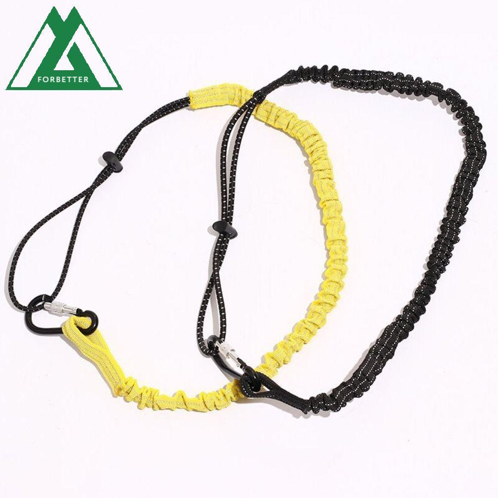 FORBETTER เครื่องมือ Lanyard พร้อมสายรัดหัวเข็มขัด, Anti-Falling คลิปแบบพกพา Bungee Cord, น้ําหนักเบ