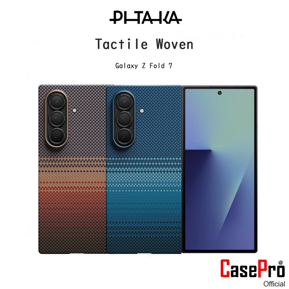 PITAKA Tactile Woven เคสกันกระแทกเคฟล่าแท้100%เกรดพรีเมี่ยม เคสสำหรับ Galaxy Z Fold 7 (New)