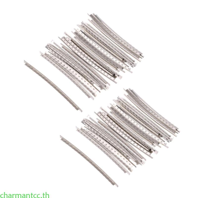Charmantcc 22 24 ชิ้นกีตาร์ Fret ชุดสายไฟนิกเกิลทองแดงสีขาว 22 24 Fret 2 2 มิลลิเมตร Fret ลวดสําหรับ