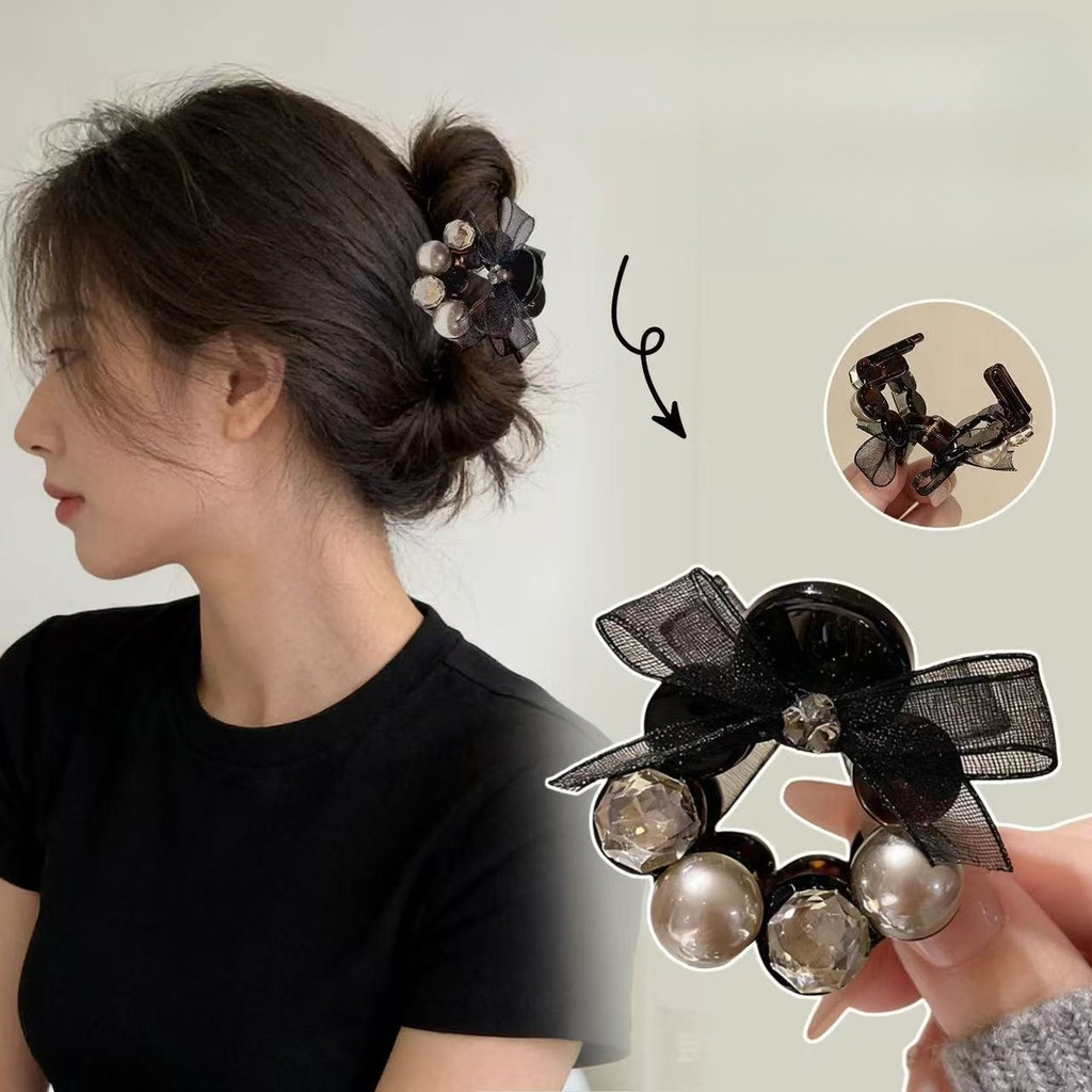 มุกตาข่ายสำหรับสวมใส่แบบแฟชั่น พร้อมคลิปปิด