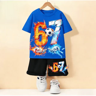 ชุดแขนสั้นสำหรับเด็ก สไตล์ใหม่ หลากลาย เหมาะสำหรับหน้าร้อน อายุ 2-12 ปี