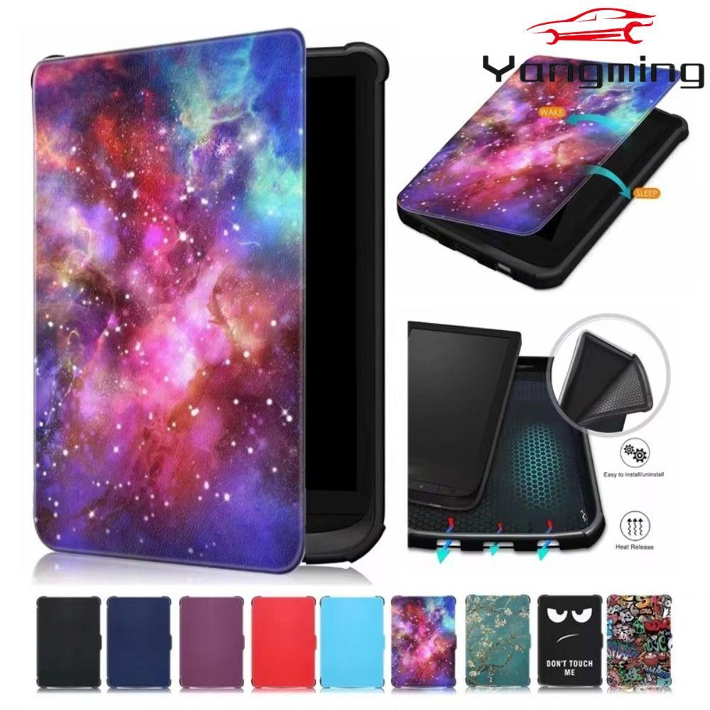 YANGMING เกราะป้องกัน, Auto Sleep/Wake กันกระแทก E-Reader, สี Simple Slim Folio Cover สําหรับ Pocket