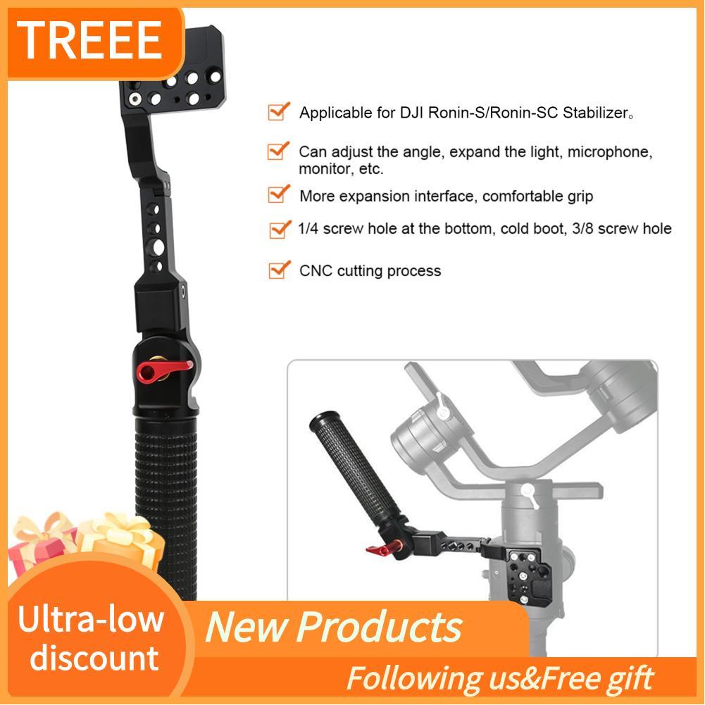 Treee Treee Stabilizer Handle Grip 1/4 3/8 Mount อลูมิเนียมพับอุปกรณ์เสริมมือถือสำหรับ Ronin S/Ronin
