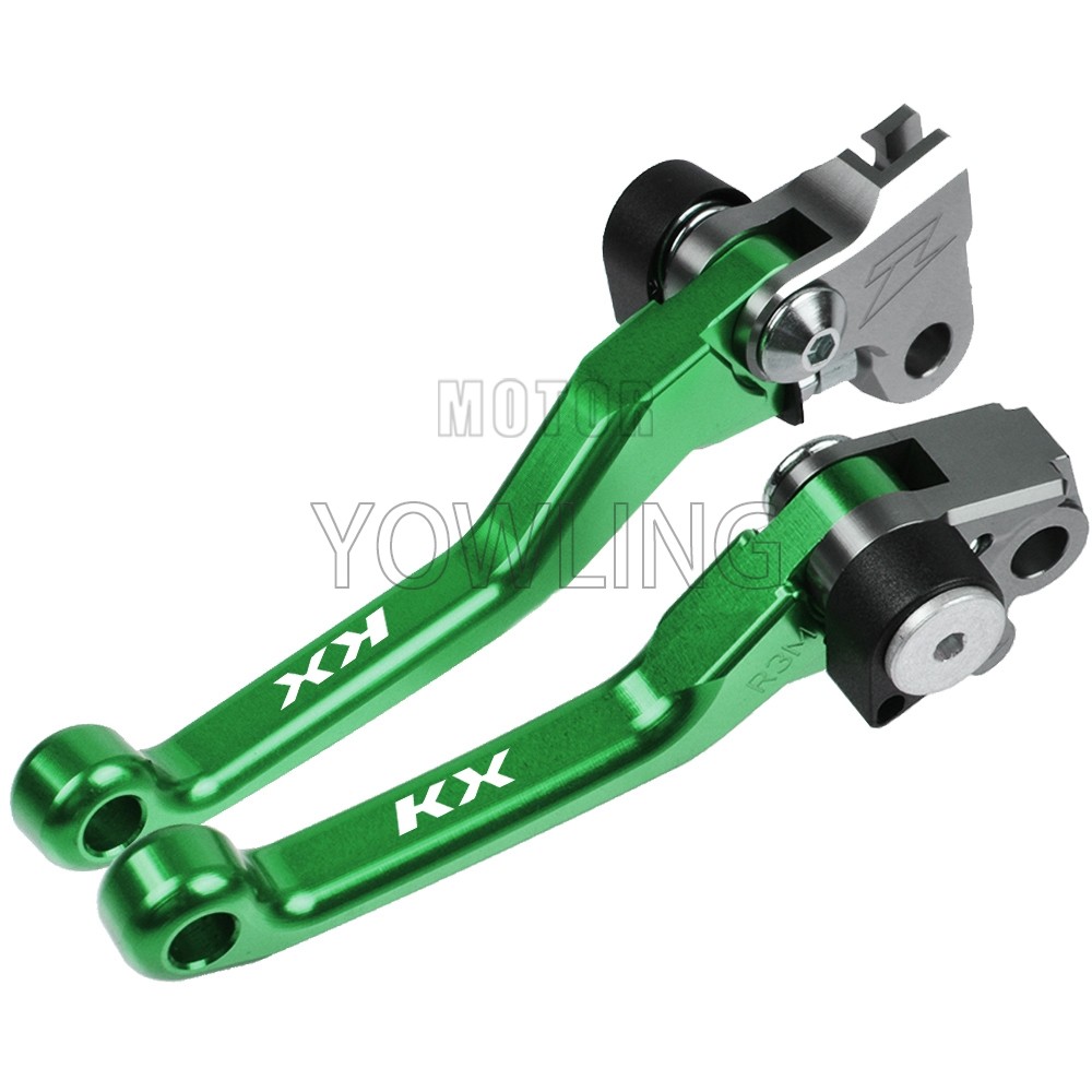 Eสําหรับ KAWASAKI รถจักรยานยนต์ Dirt BIKE จุดคลัทช์เบรคแบบพับได้ KX65 KX85 KX125 KX250F KX250 KX450F