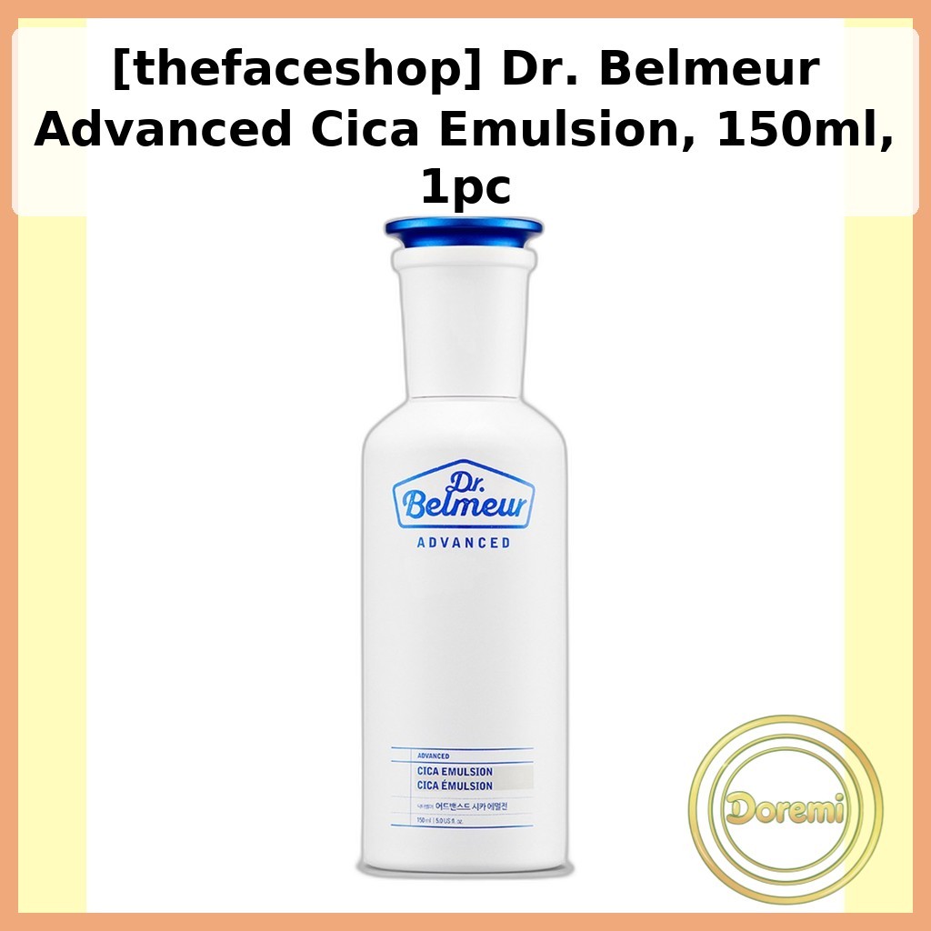 [thefaceshop] ดร. Belmeur Advanced Cica Emulsion, 150ml, 1 ชิ้น / อิมัลชั่นเกาหลี / สูตรบางเบา โดย doremimarket