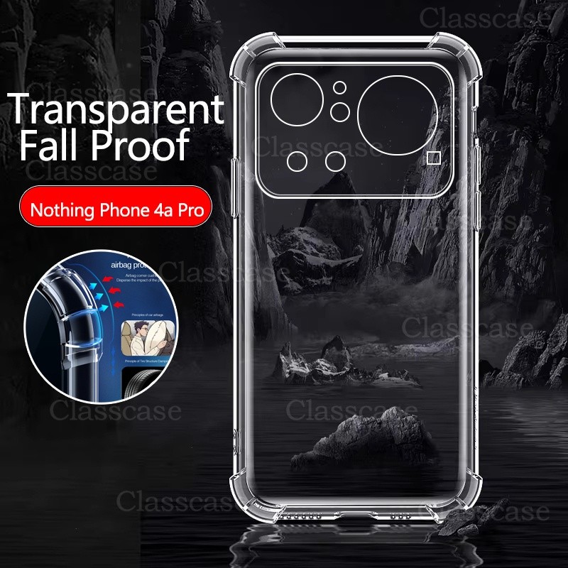 Matte Frosted แม่เหล็กสีดําเคสโทรศัพท์สําหรับ Nothing โทรศัพท์ 4A Pro 4APro 2026 กันกระแทก PC TPU ปลอก Phone4APro Phone4A โปร่งใสใสป้องกันปกหลัง