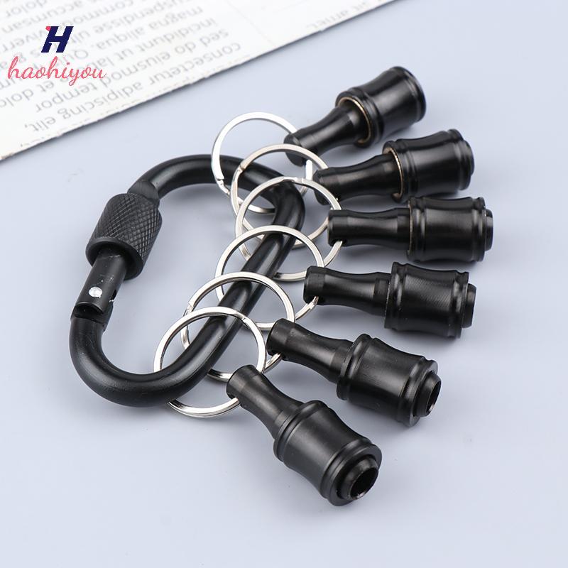 <haohiyou> 6 ชิ้น/เซ็ต Bit Holder 1/4 นิ้ว Hex ไขควง Bits Holder Extension Bar พวงกุญแจอะแดปเตอร์เจา