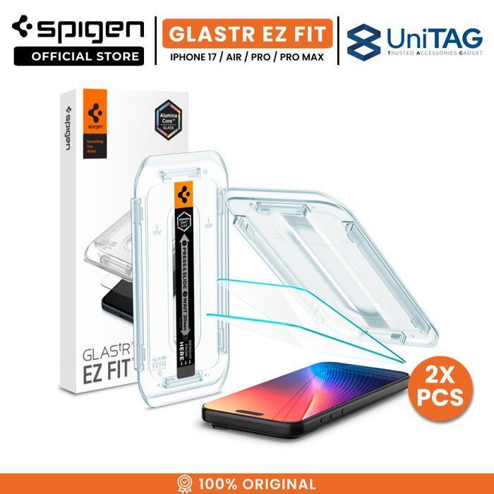 SPIGEN กระจกนิรภัยสําหรับ iPhone 17 Pro Max / 16 Pro Max GlastR EZ Fit Pro HD พร้อมถาดล้างความเป็นส่