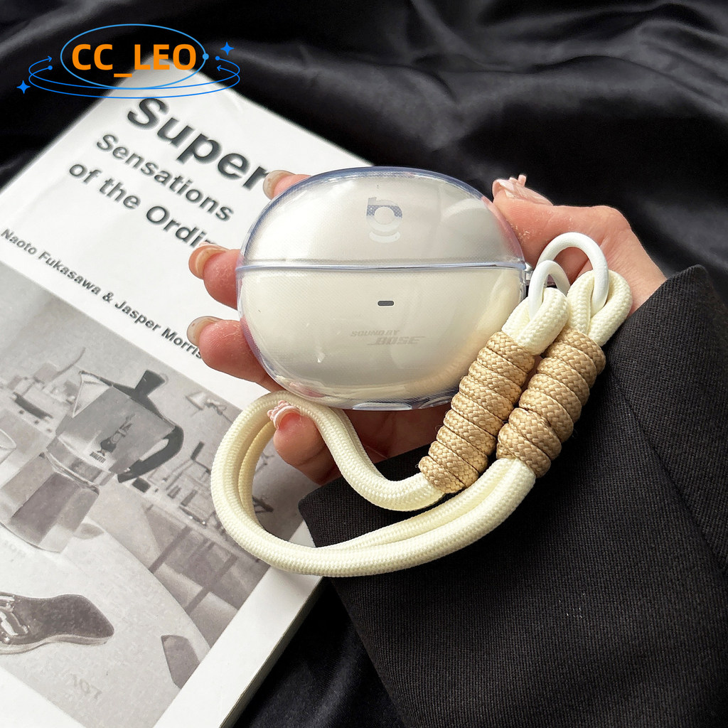 Case for Baseus Inspire XC1 Clear TPU Soft Case Cute Lanyard Suitable for Baseus Inspire XC1 Shockproof Shell Protective Sleeve with Hook