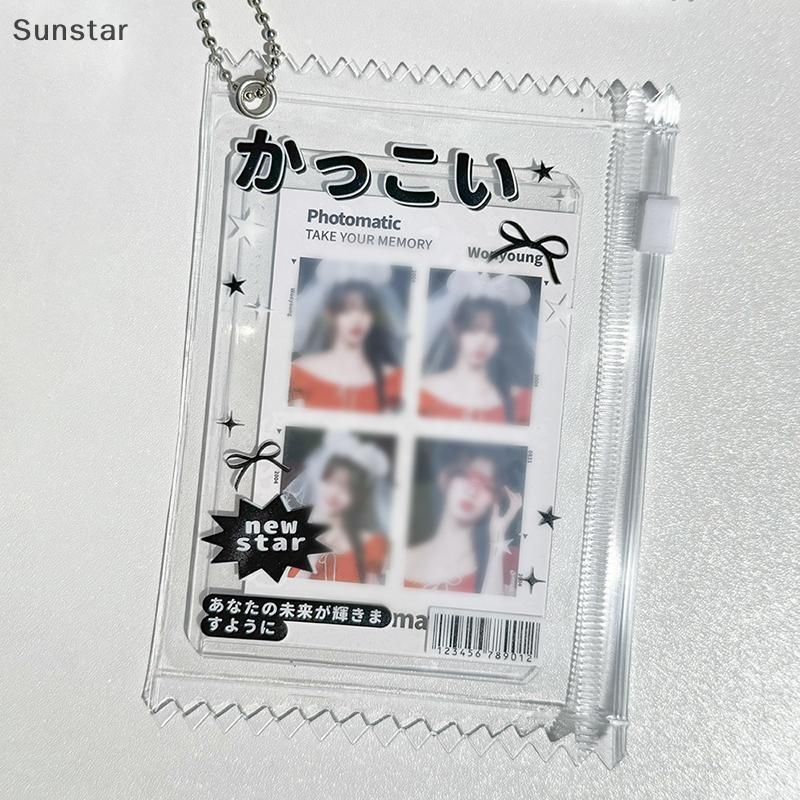 ซันสตาร์ 1ชิ้น3นิ้วไอดอลบัตรภาพฝาครอบป้องกันผู้ถือบัตร อิน ใสถุงขนมเกาหลีผู้ถือบัตรบัตรแสดงกระเป๋าจี้ - รูปที่ 6
