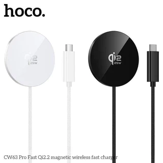 HOCO CW63 Pro แท่นชาร์จไร้สาย Qi2.2 ชาร์จเร็ว 25W ดีไซน์บางเฉียบ แม่เหล็กดูดแน่น Wireless Fast Charger hc6
