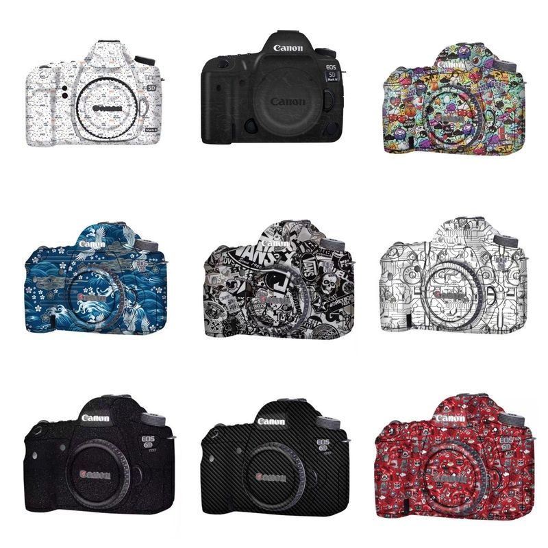 [จัดส่งด่วน] Canon 5D3 5D4 Camera Sticker 5D2 6D 6D2 Filming Body All-Encapsulating Lens Film รวมทุกอย่าง Non-Marking Glue